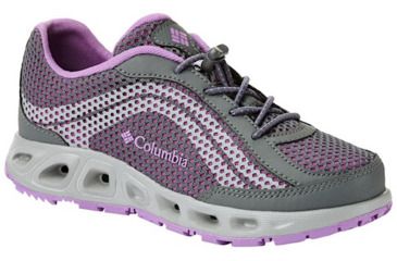 Image of Columbia Youth Drainmaker IV Boat Shoes, Graphite/Northern Lights, Medium, 5, 1826921054-5