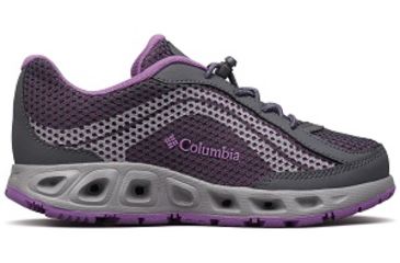 Image of Columbia Youth Drainmaker IV Boat Shoes, Graphite/Northern Lights, Medium, 5, 1826921054-5