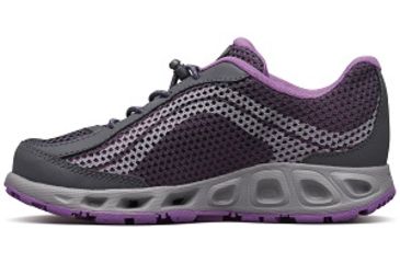 Image of Columbia Youth Drainmaker IV Boat Shoes, Graphite/Northern Lights, Medium, 5, 1826921054-5