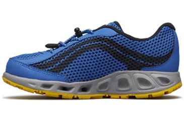 Image of Columbia Youth Drainmaker IV Boat Shoes, Stormy Blue/Deep Yellow, Medium, 5, 1826921426-5