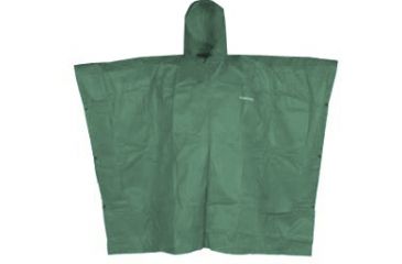 Image of Compass 360 Eco-Lite Rain Poncho w/Stuff Sack, Dark Green, One Size EL52114-50