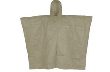 Image of Compass 360 Eco-Lite Rain Poncho w/Stuff Sack, Khaki, One Size EL52114-84