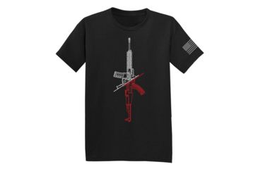 Image of Condor Outdoor 1Up1Down Graphic T-Shirt, Black, Medium, 101111-002-M