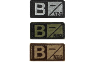 Image of Condor Outdoor Blood Type Patch 6 Pcs/Pack, Bneg, Coyote Tan, 229B-003