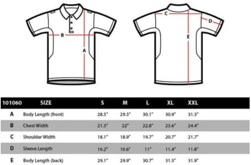 Image of Condor Outdoor Performance Tactical Polo, Graphite, 3XL, 101060-018-XXXL