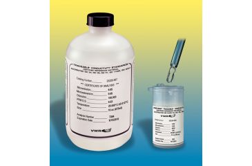 Image of VWR Conductivity Calibration Standards 4271 Single-Use, 100 Ml (3.4 oz.) Polyethylene Bottles (NIST/ISO 17025 Certificate)