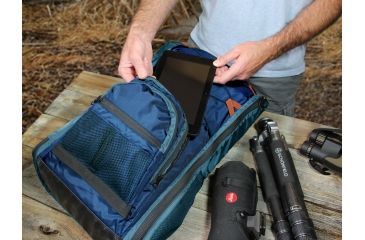 Image of Copper Basin Spotting Scope Birding Backpack, Blue/Gray, CB-1021