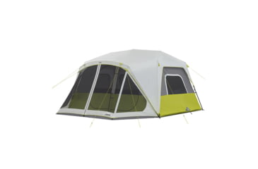 Image of Core Equipment 10 Person Instant Cabin Tent w/Screen Room, Green/Grey, 40036