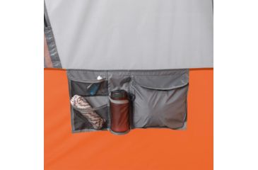 Image of Core Equipment 10 Person Straight Wall Cabin Tent, Orange/Gray, 14 x 10 ft, 40034