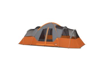 Image of Core Equipment 11 Person Extended Dome Tent, Orange/Gray, 18 x 9 ft, 40081