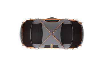 Image of Core Equipment 11 Person Extended Dome Tent, Orange/Gray, 18 x 9 ft, 40081
