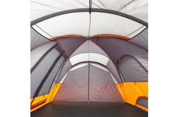 Image of Core Equipment 11 Person Extended Dome Tent, Orange/Gray, 18 x 9 ft, 40081