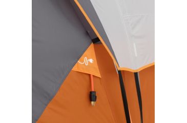 Image of Core Equipment 11 Person Extended Dome Tent, Orange/Gray, 18 x 9 ft, 40081