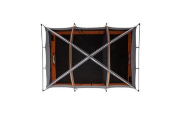 Image of Core Equipment 12 Person Straight Wall Tent, Orange/Gray, 16 x 11 ft, 40082