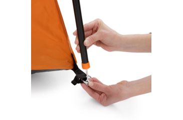 Image of Core Equipment 12 Person Straight Wall Tent, Orange/Gray, 16 x 11 ft, 40082