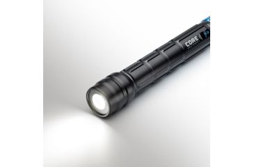 Image of Core Equipment 1500 Lumen Rechargeable Flashlight with Auto-Brightness, Gray, 2 x 2 x 9.8 in, 40076
