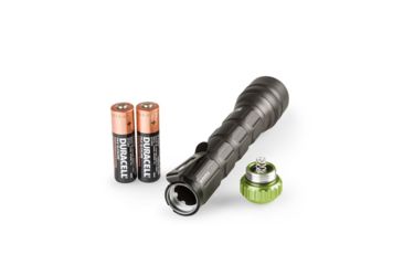 Image of Core Equipment 275 Lumen Multi-Color LED Flashlight, Gray, 6.4 x 0.9 x 1.1 in, 40010
