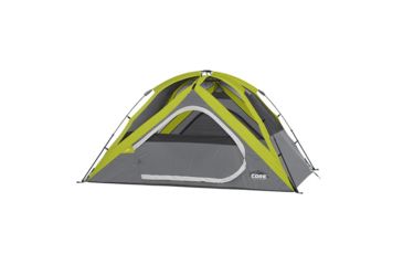 Image of Core Equipment 4 Person Instant Dome Tent, Green/Gray, 9 x 7 ft, 40006