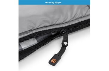 Image of Core Equipment 40 Queen Cool Climate Sleeping Bag, Grey, 40110