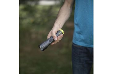 Image of Core Equipment 500 Lumen Multi-Color LED Flashlight, Gray, 7.9 x 1.5 x 1.9 in, 40011