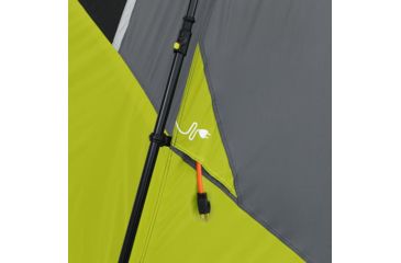 Image of Core Equipment 6 Person Instant Cabin Tent with Awning, Green/Gray, 11 x 9 ft, 40059