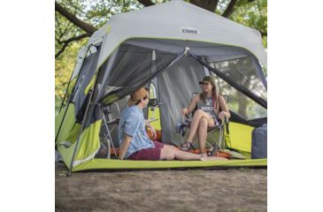 Image of Core Equipment 9 Person Instant Cabin Tent, Green/Gray, 14 x 9 ft, 40008