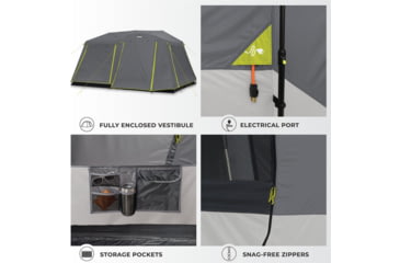Image of Core Equipment 9 Person Instant Cabin Tent w/ Full Fly, Grey, 40217