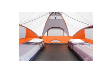 Image of Core Equipment 9 Person Modified Dome Tent, Orange/Gray, 16 x 9 ft, 40004