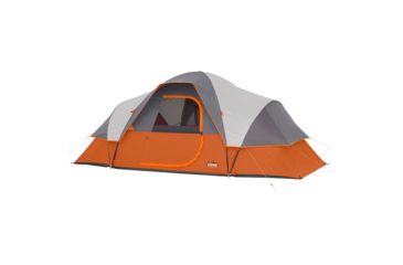 Image of Core Equipment 9 Person Modified Dome Tent, Orange/Gray, 16 x 9 ft, 40004