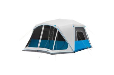 Image of Core Equipment Lighted 10 Person Instant Cabin Tent w/Screen Room, Green/Gray, 14 x 14.5 ft, 40063