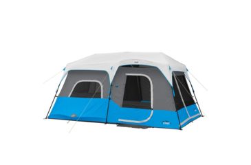 Image of Core Equipment Lighted 9 Person Instant Cabin Tent, Blue, 14 x 9 ft, 40062