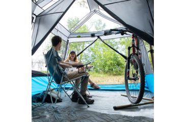 Image of Core Equipment Lighted 9 Person Instant Cabin Tent, Blue, 14 x 9 ft, 40062