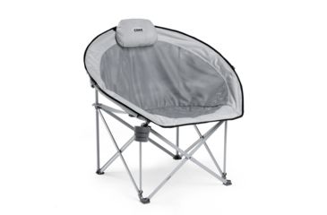 Image of Core Equipment Oversized Mesh Round Chair, Gray, 37 x 34 x 35 in, 40074