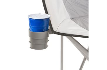 Image of Core Equipment Oversized Padded Round Chair, Gray, 37 x 34 x 35 in, 40025