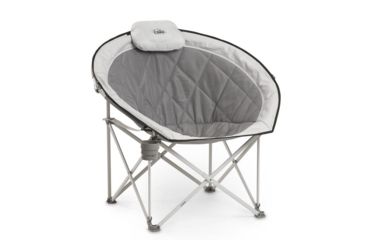 Image of Core Equipment Oversized Padded Round Chair, Gray, 37 x 34 x 35 in, 40025