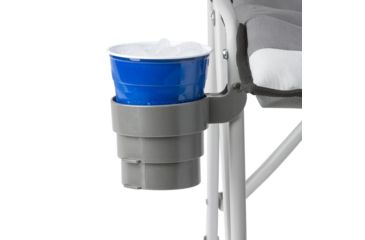 Image of Core Equipment Padded Hard Arm Chair, Gray, 25 x 35.5 x 35 in, 40021