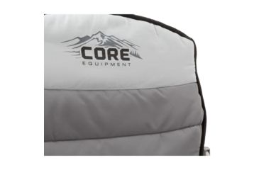 Image of Core Equipment Padded Hard Arm Chair, Gray, 25 x 35.5 x 35 in, 40021