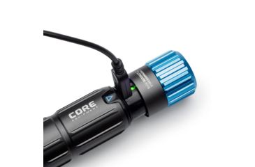 Image of Core Equipment Rechargeable Flashlight, 1000 Lumen, Gray, 6.5 x 1.3 x 1.1 in, 40075