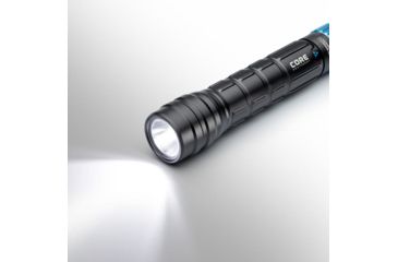 Image of Core Equipment Rechargeable Flashlight, 1000 Lumen, Gray, 6.5 x 1.3 x 1.1 in, 40075
