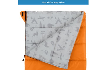 Image of Core Equipment Youth Camp Sleeping Bag, Orange, 40112