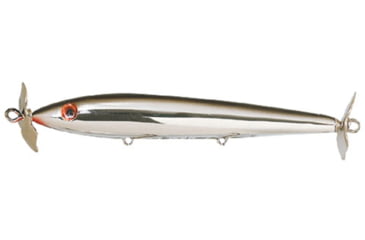 Image of Cotton Cordell Boy Howdy Topwater Prop Bait, 4.5in, 3/8 oz, Floating, Chrome/Black, C4104