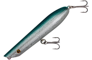 Image of Cotton Cordell Pencil Popper Hard Bait, 4.5 in, 3/4 oz, Chrome Blue Back, C6406