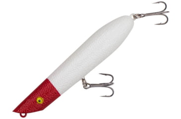 Image of Cotton Cordell Pencil Popper Hard Bait, 4.5 in, 3/4 oz, Pearl Red Head, C6428