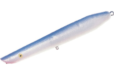 Image of Cotton Cordell Pencil Popper Topwater Hard Bait, 6in, 1oz, Pearl/Blue, C6620
