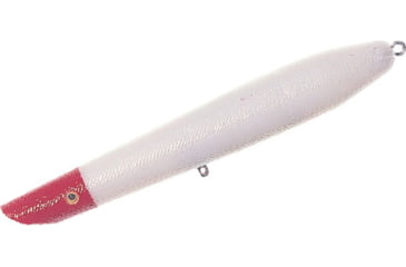 Image of Cotton Cordell Pencil Popper Topwater Hard Bait, 6in, 1oz, Pearl/Red, C6628