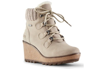 Image of Cougar Pamela Suede Wedge Boot - Womens, Mushroom, 10, Pamela-Mushroom-10