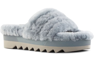 Image of Cougar Pozy Lambswool Sandal - Womens, Ash Blue, 7, Pozy-Ash-Blue-7