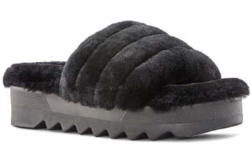 Image of Cougar Pozy Lambswool Sandal - Womens, Black, 9, Pozy-Black-9