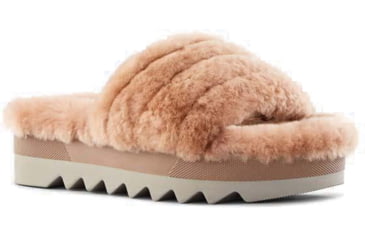 Image of Cougar Pozy Lambswool Sandal - Womens, Oak, 9, Pozy-Oak-9