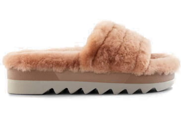 Image of Cougar Pozy Lambswool Sandal - Womens, Oak, 9, Pozy-Oak-9
